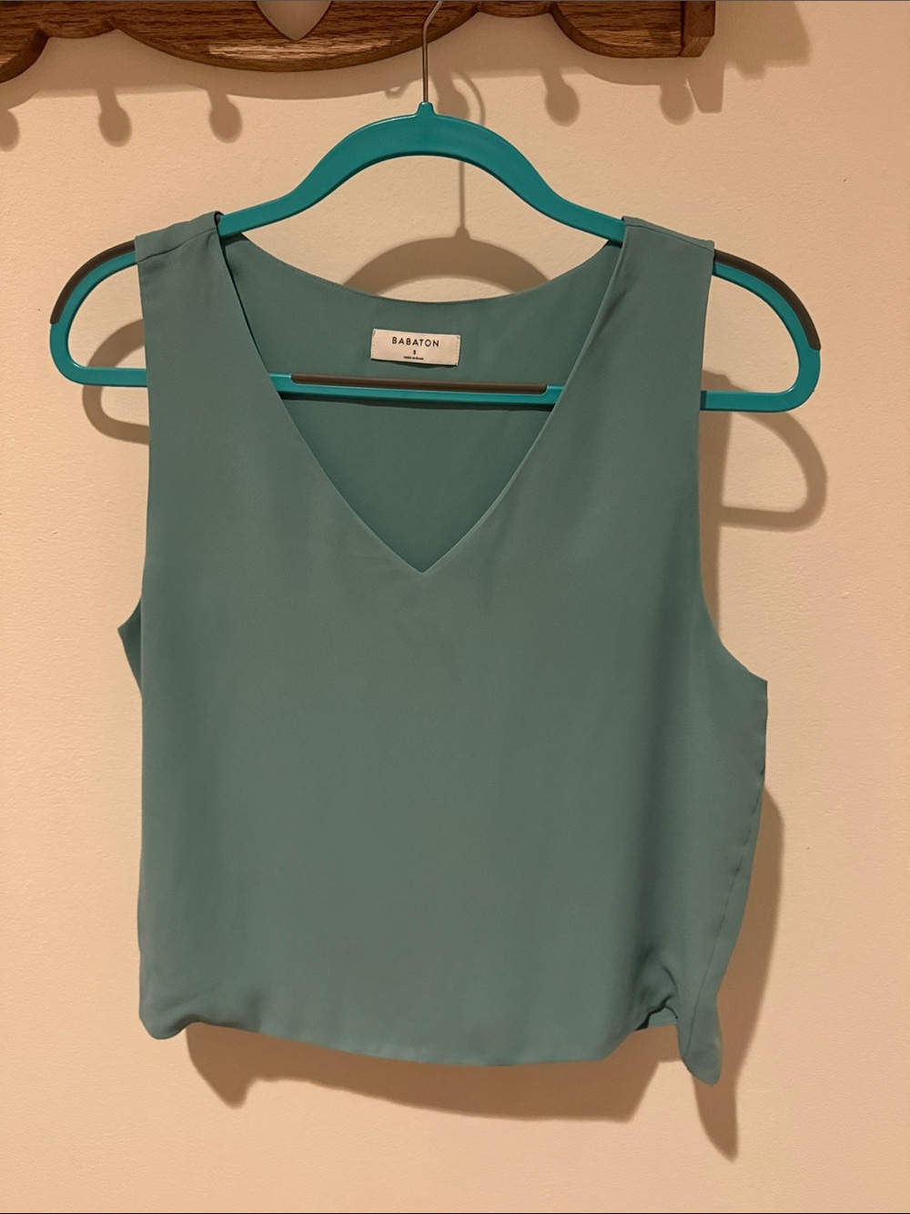 Babaton Seafoam V-Neck Sleeveless Camisole